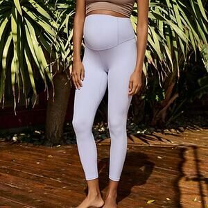 NEW Free People x Hatch Never Better Orchid Purple High Waist Maternity Leggings